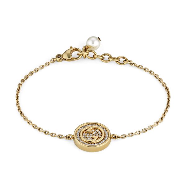 Gucci Blondie Bracelet With Crystals at Enigma Boutique