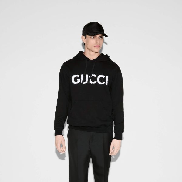 Gucci Embroidered Cotton Jersey Sweatshirt - Image 2