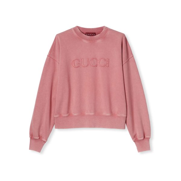 Gucci Embroidered Cotton Jersey Sweatshirt at Enigma Boutique