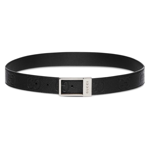 Gucci GG Belt With Rectangular Buckle