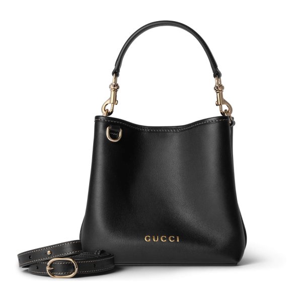 Gucci GG Emblem Mini Bucket Bag at Enigma Boutique