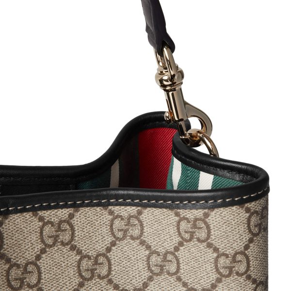 Gucci GG Emblem Mini Bucket Bag at Enigma Boutique