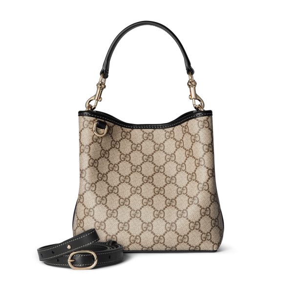 Gucci GG Emblem Mini Bucket Bag at Enigma Boutique