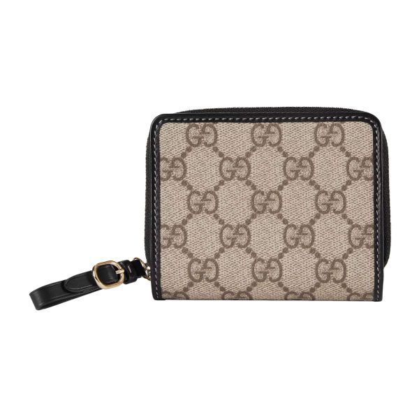 Gucci GG Emblem Zip Mini Wallet