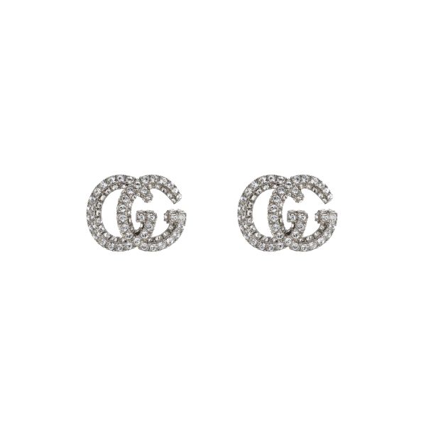 Gucci GG Marmont Crystal Stud Earrings at Enigma Boutique