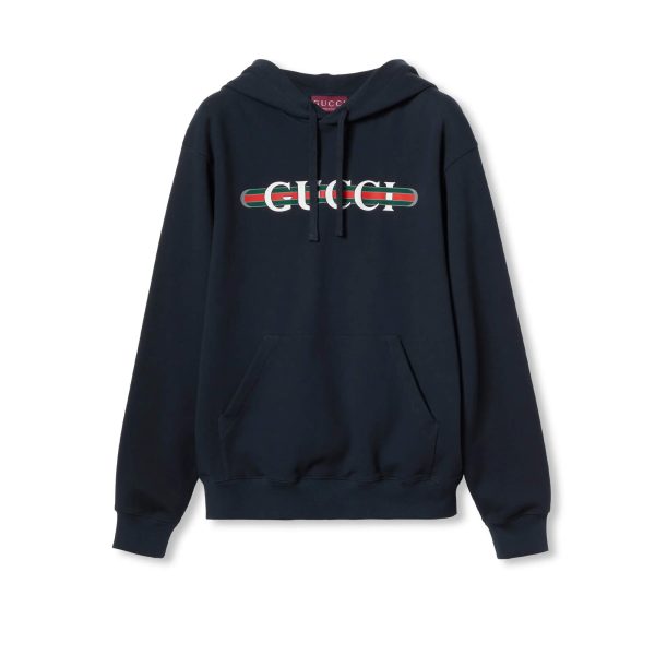 Gucci Cotton Jersey Hooded Sweatshirt at Enigma Boutique