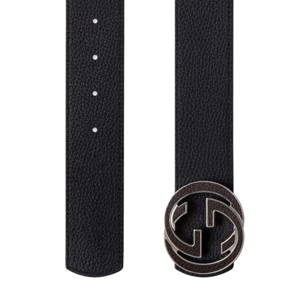 Gucci Reversible Belt With Interlocking G Buckle - Image 4