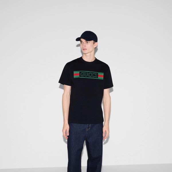 Gucci Printed Cotton Jersey T-shirt - Image 2