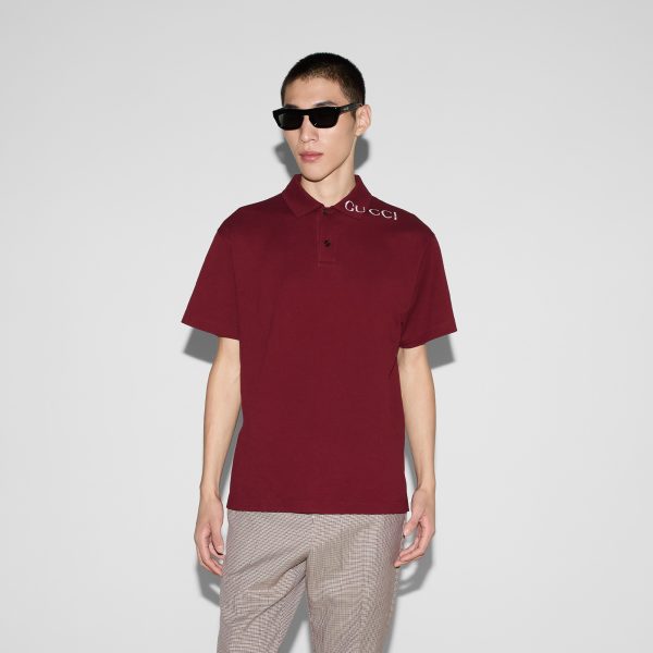 Gucci Printed Cotton Polo Shirt - Image 2