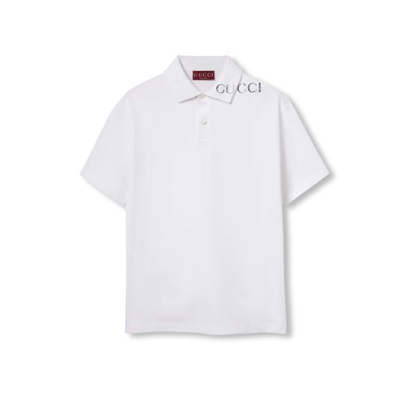 Gucci Printed Cotton Polo Shirt