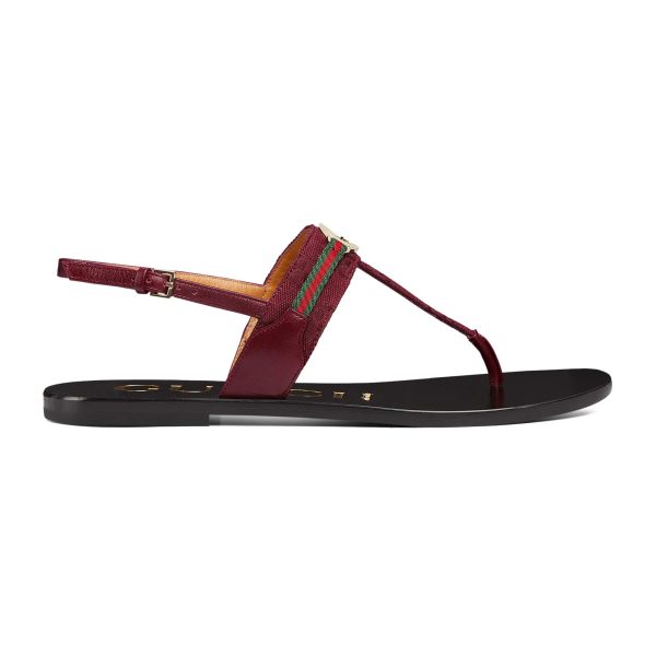 Gucci Women’s Interlocking G Web Sandal - Image 2