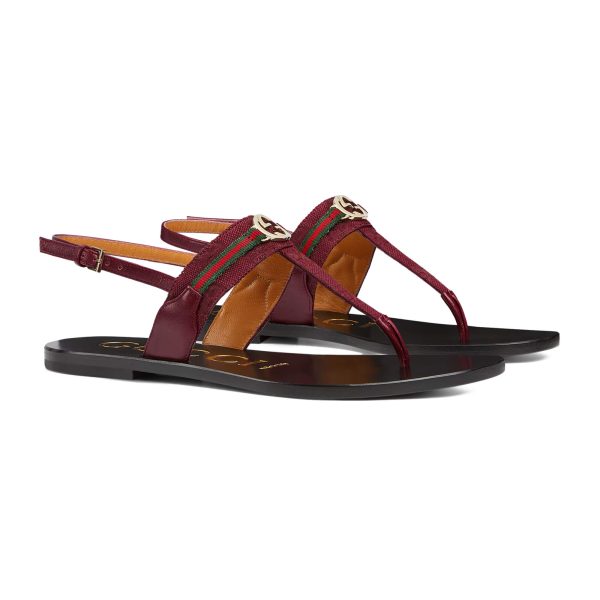 Gucci Women’s Interlocking G Web Sandal