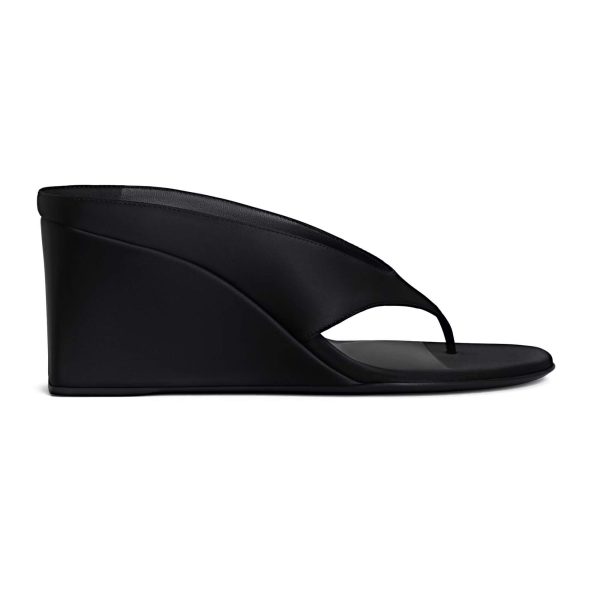 Alaïa Cube Thong Mules In Satin - Image 2