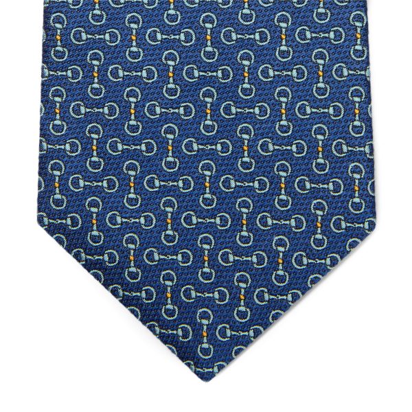 Gucci Horsebit Silk Jacquard Tie - Image 2