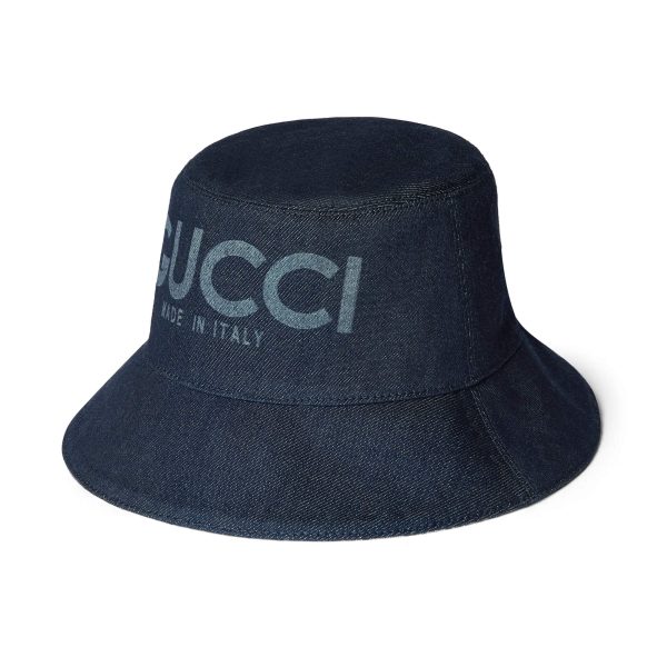 Gucci Lasered Denim Bucket Hat