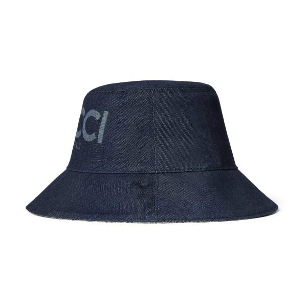 Gucci Lasered Denim Bucket Hat - Image 2