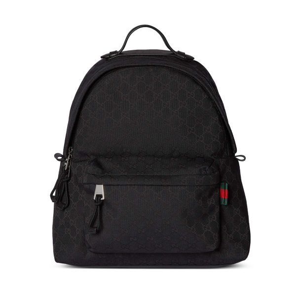 Gucci Medium GG Backpack With Web