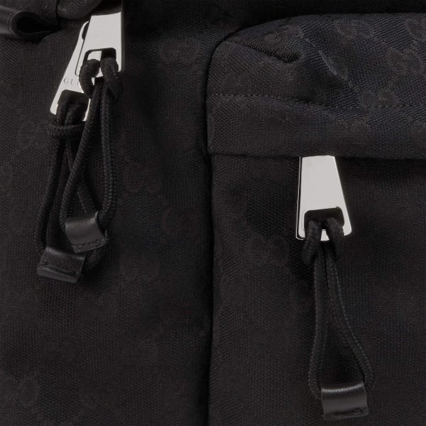 Gucci Medium GG Backpack With Web - Image 6