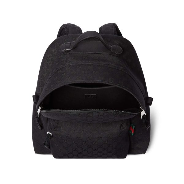 Gucci Medium GG Backpack With Web - Image 4