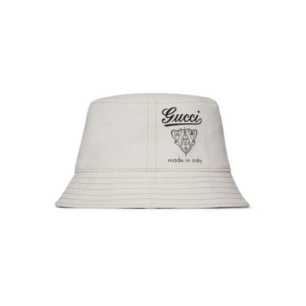 Gucci Printed Cotton Canvas Bucket Hat - Image 3