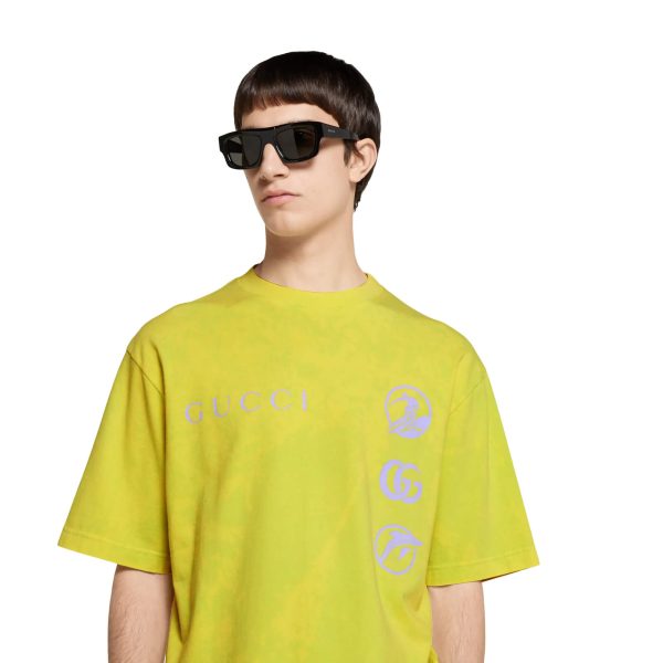 Gucci Printed Cotton Jersey T-shirt - Image 4