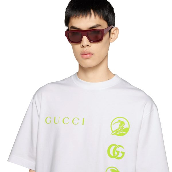 Gucci Printed Cotton Jersey T-shirt - Image 4