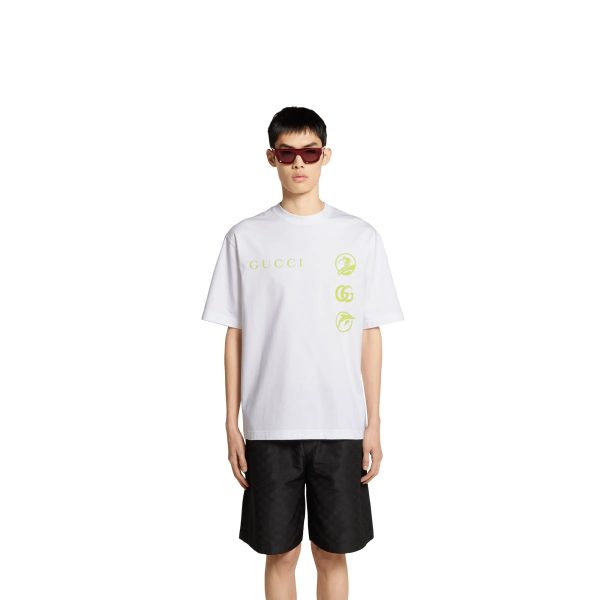 Gucci Printed Cotton Jersey T-shirt - Image 2