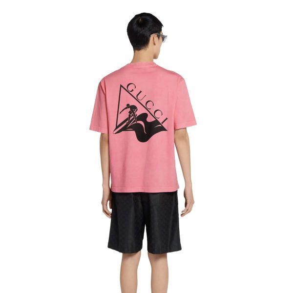 Gucci Printed Cotton Jersey T-shirt - Image 3