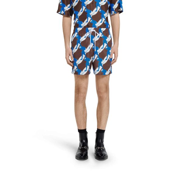 Gucci Printed Technical Poplin Swim Short - Image 2