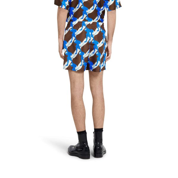 Gucci Printed Technical Poplin Swim Short - Image 3