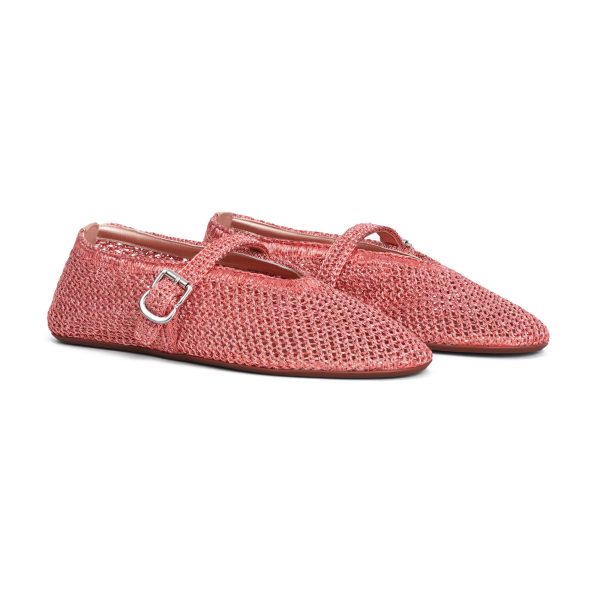 Alaïa Ballet Flats In Knitted Lurex