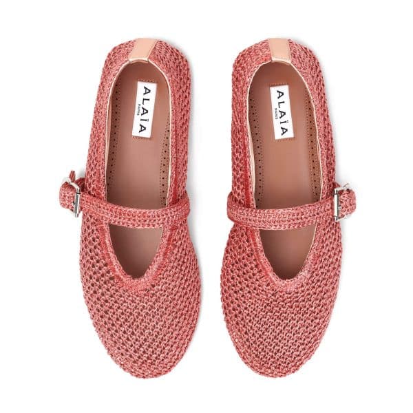 Alaïa Ballet Flats In Knitted Lurex - Image 3