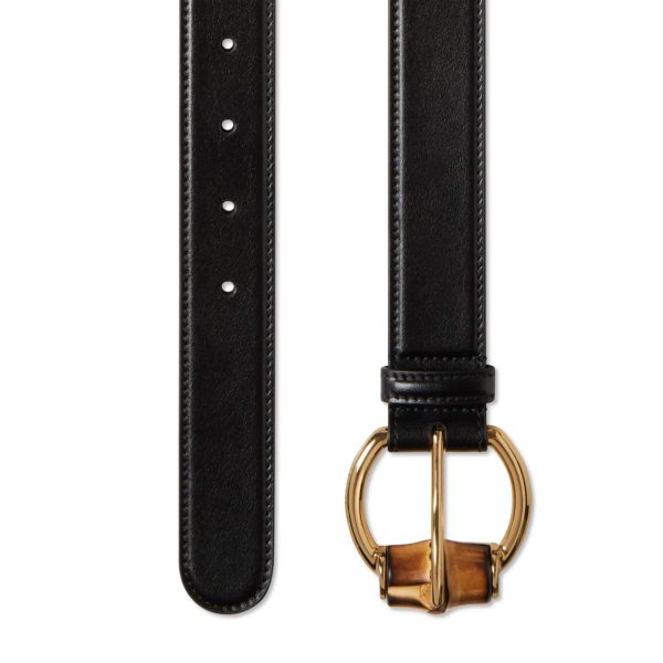 Gucci Belt With Bamboo Detail Buckle - Image 2