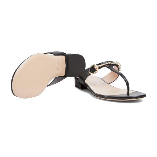 Gucci Women’s Thong Sandal With Horsebit - Image 5